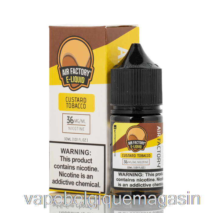 Vape Belgique Custardtabac - Sels D'usine D'air - 30ml 36mg